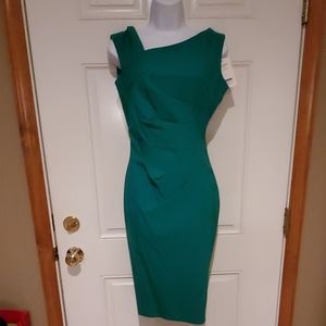 NWT MUXXN RAYON. COTTON, SPANDEX  GREEN DRESS